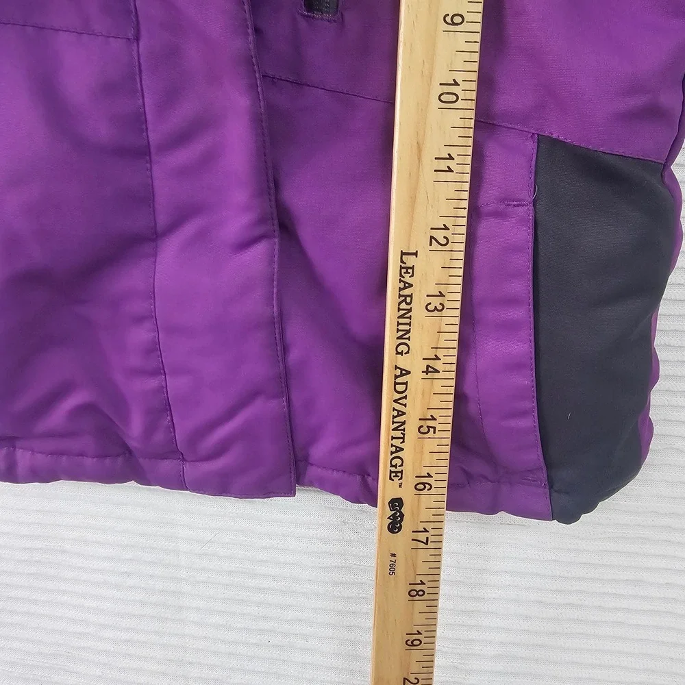 Iceburg Outerwear Toddler 2T Purple‎ Black Hooded Winter Jacket Ski Coat Fleece